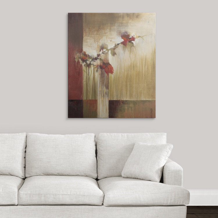 «Nolee African Tulip» par Terri Burris, reproduction d'art, H 30 po x l 24 po x P 1,25 po, Toile