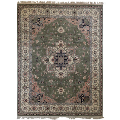 Global Rug One-of-a-Kind Hand-Knotted Serapi 9'2" x 12" Wool Area Rug