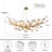 16- Light 55'' Ginkgo Chandelier