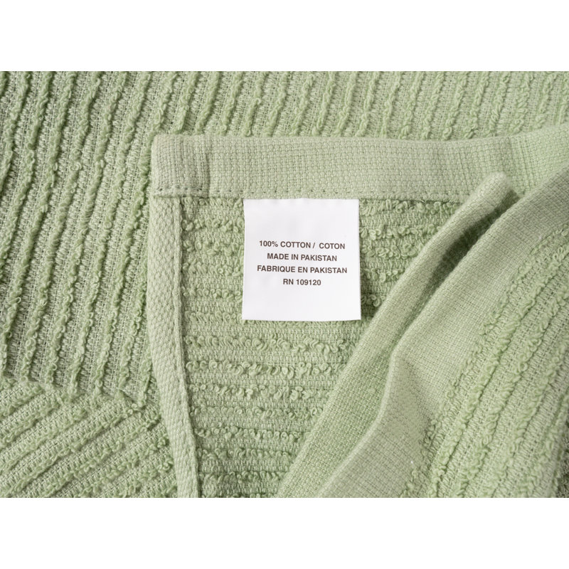 Ensemble de draps plats et ondulés, Sauge