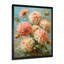 Dahlia rose rose vert été - décoration murale Dahlia-495130262-495130261