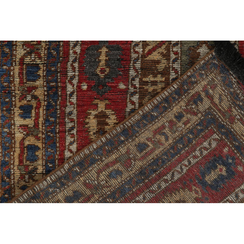 Burano Hand Knotted Wool Geometric Area Rug, Rectangle 10' x 14'