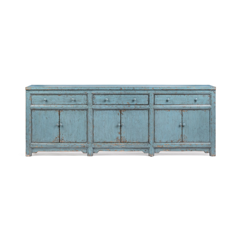 Winford Reclaimed Pine Sideboard Cabinet, Harbor Blue