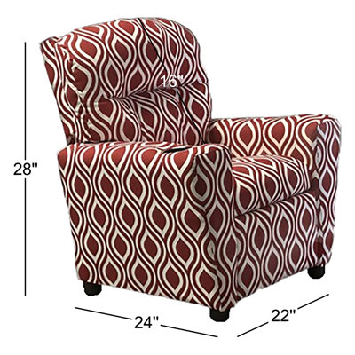 Jiovana Kids 13'' Recliner and Ottoman
