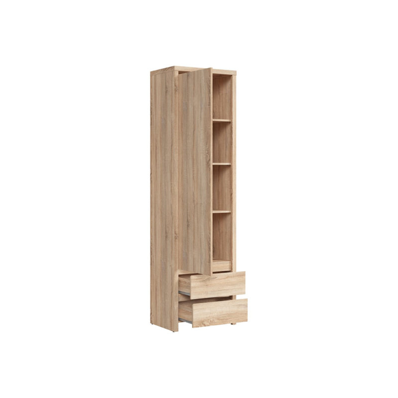 Taylie 56 cm W Display Cabinet China Cabinet, Oak Sonoma