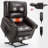 Power Lift Recliner Chair with Heat Massage, Dual Motor, Infinite Position, 350 LBS Capacity, USB Ports, and Faux Leather Upholstery-1850599726