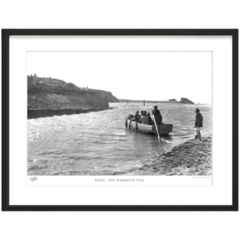 Bude, The Harbour 1926 - Single Picture Frame Print, 28cm H x 36cm W x 2.3cm D