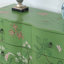 Commode décorative peinte