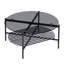 80cm Glass Top Console Table