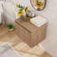 Armoire murale de salle de bain 24 po avec porte et tablette à fermeture en douceur