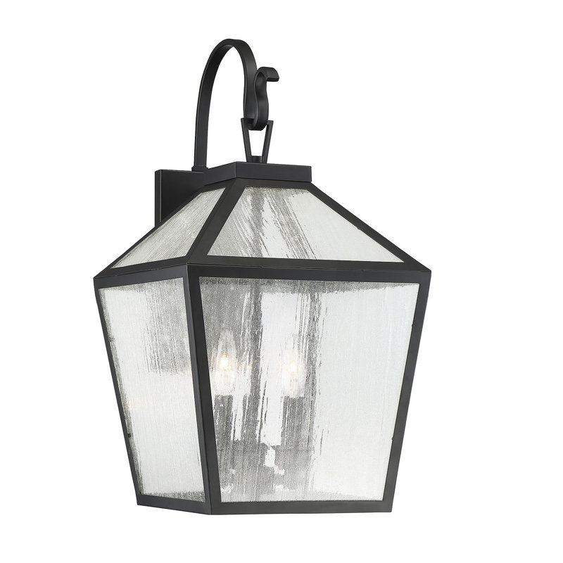 Lanterne murale d'extérieur 3 lumières Ricardo, H 23,5 po x l 12 po x P 12 po