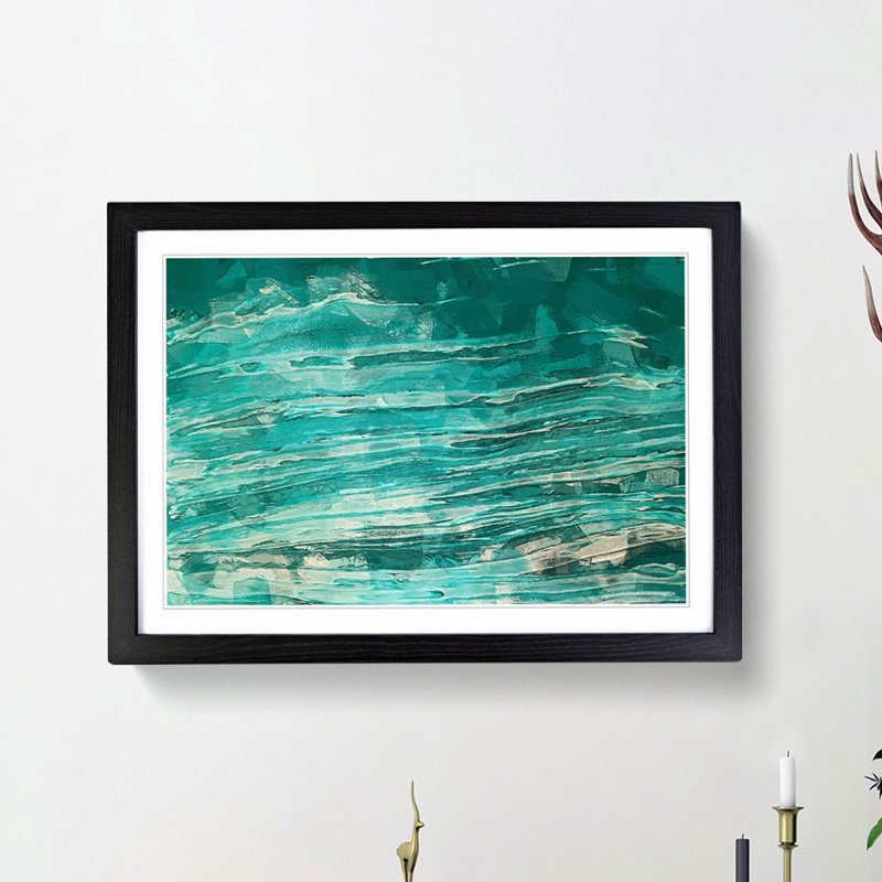 Your Joy in Abstract - Picture Frame Painting Print, 27cm H x 36cm W x 2cm D, Black Framed