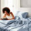 Drap-housse pour grand lit 6 pièces Blue Luxury
