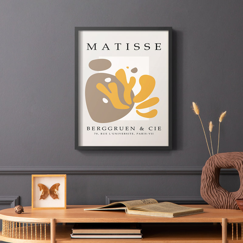 Matisse CXL, reproduction encadrée - bois massif, Noir, H 28 po x l 22 po