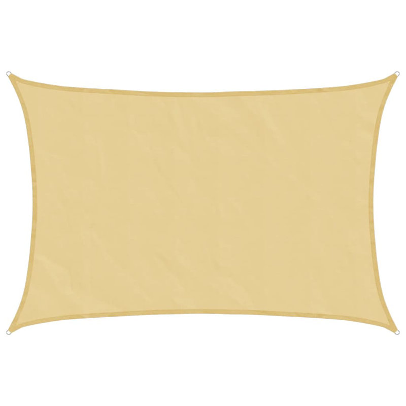 Caleyah 100% Polyester Oxford 4.5m x 3.5m Rectangle Shade Sail, Sand