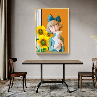 «Girl - Floater Frame», impression sur toile