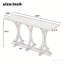 Console en placage de chêne 59,8 pouces avec pieds minces en bois d'hévéa-1229920097