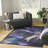 Ivy Bronx Washables Blue Multicolor Modern Indoor Rug-652947521