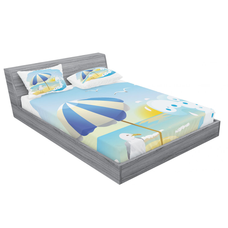 Microfiber Sheet Set, Full Sheet Set with Fitted Sheet