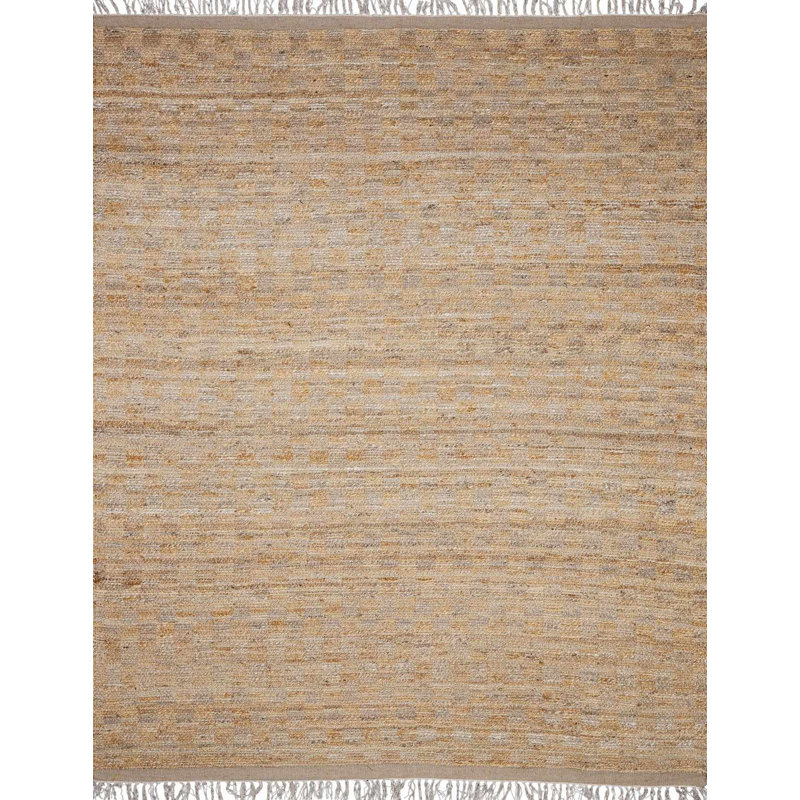 Tapis en jute tissé à la main Anahid, Rectangle 2 pi x 3 pi