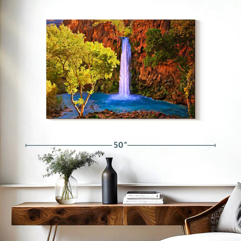 Alvord Crystalline Havasu Falls, H 26 po x l 39 po