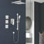 1 jet 11,8 po Pomme de douche murale fixe et fixe 2,5 GPM avec barre coulissante, jets pour le corps-112006270