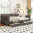 Queen Size Upholstered Platform Bed with USB Ports & 2 Storage Drawers - Bedroom Furniture-1719407310