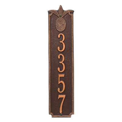 Plaque d'adresse murale personnalisée 4 lignes Hagen