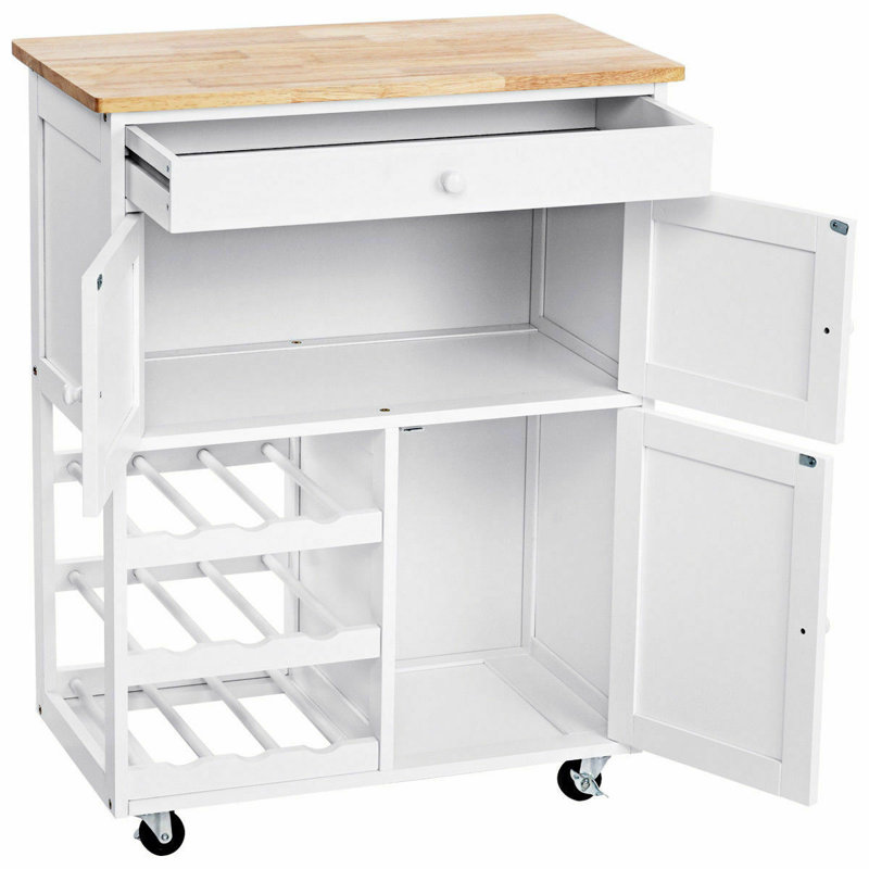 Chariot de cuisine Aurelio, Blanc