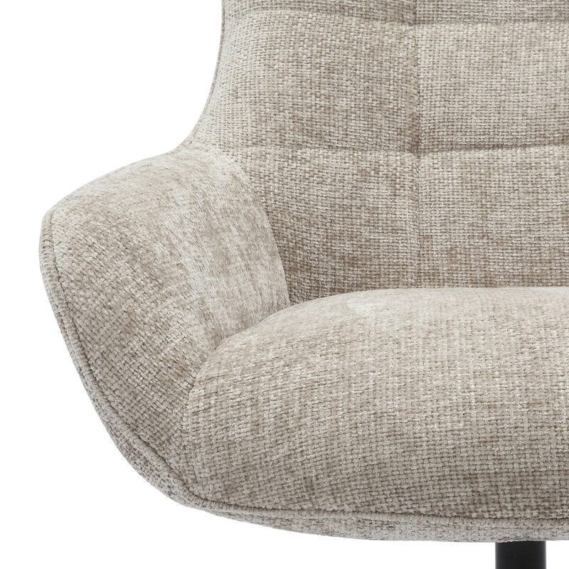 Sessel Upholstered Swivel Accent Chair, Beige