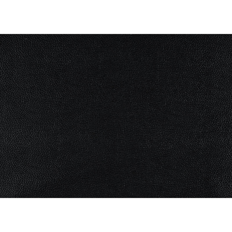 Cuir noir avec coussins en mousse à haute densité, structure en bois massif, largeur de produit de 34,5 po, mousse de siège profilée et profondeur de siège en contreplaqué de 20,5 po, lignes rétro