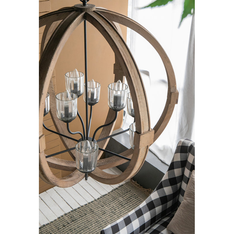 Lustre globe 9 lumières