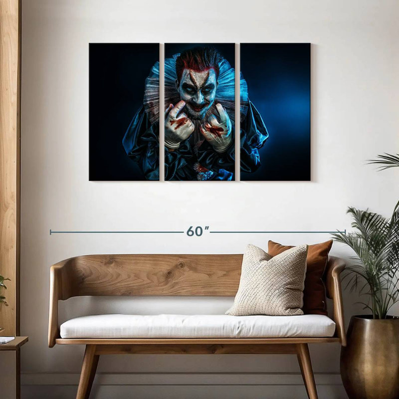 Devil Clown, 28" H x 45" W
