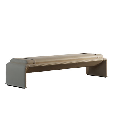Lauriann Leather Match Upholstered Bench by Hokku Designs