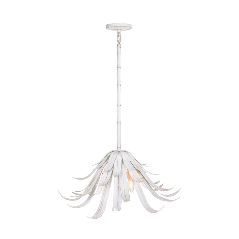 Kagra 3 Light Pendant, Distressed White
