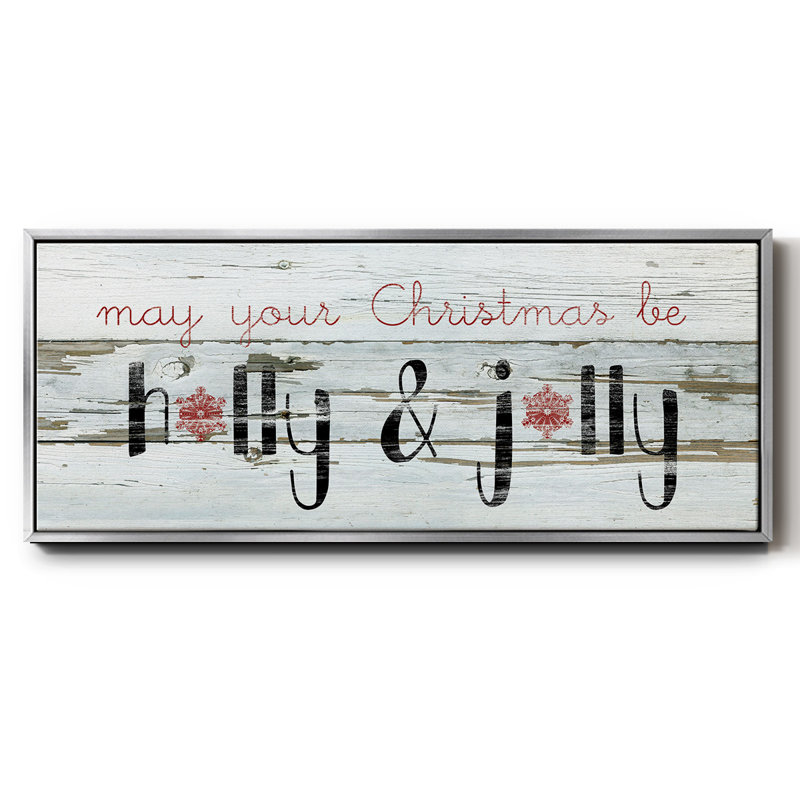 Holly & Jolly- Framed Canvas