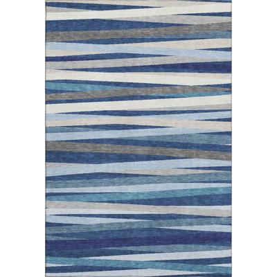 Premium Machine Washable Natoma AMF997 Stripes Rug