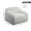 Fauteuil moelleux pivotant en fausse fourrure-666202048