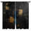 Rideaux de fenêtre texturés noirs et dorés texturés obscurcissant et obscurcissant - 2 panneaux