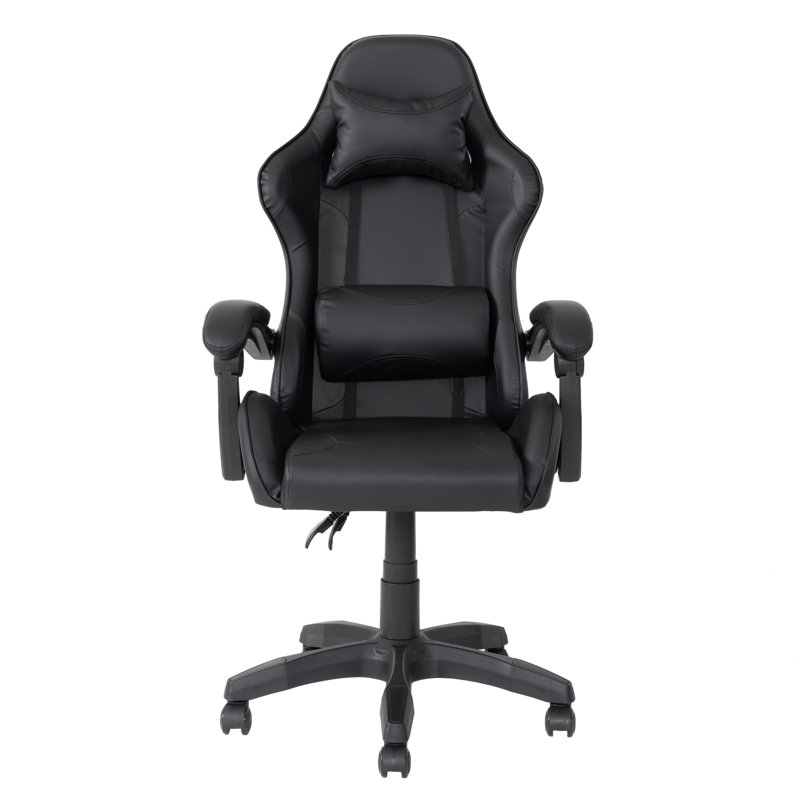 Chaise de jeu PC et course, Noir