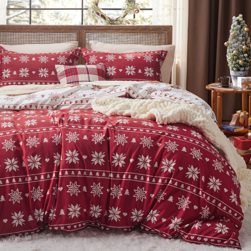 Housse de couette Holiday Christmas Vibe for Your Home, Housse de couette simple + 1 taie décorative stan