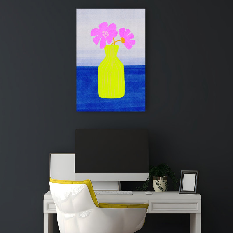 Art floral abstrait vif