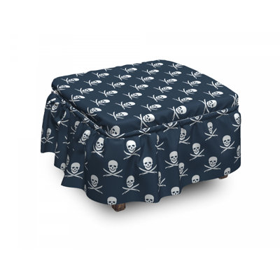 Box Cushion Ottoman Slipcover