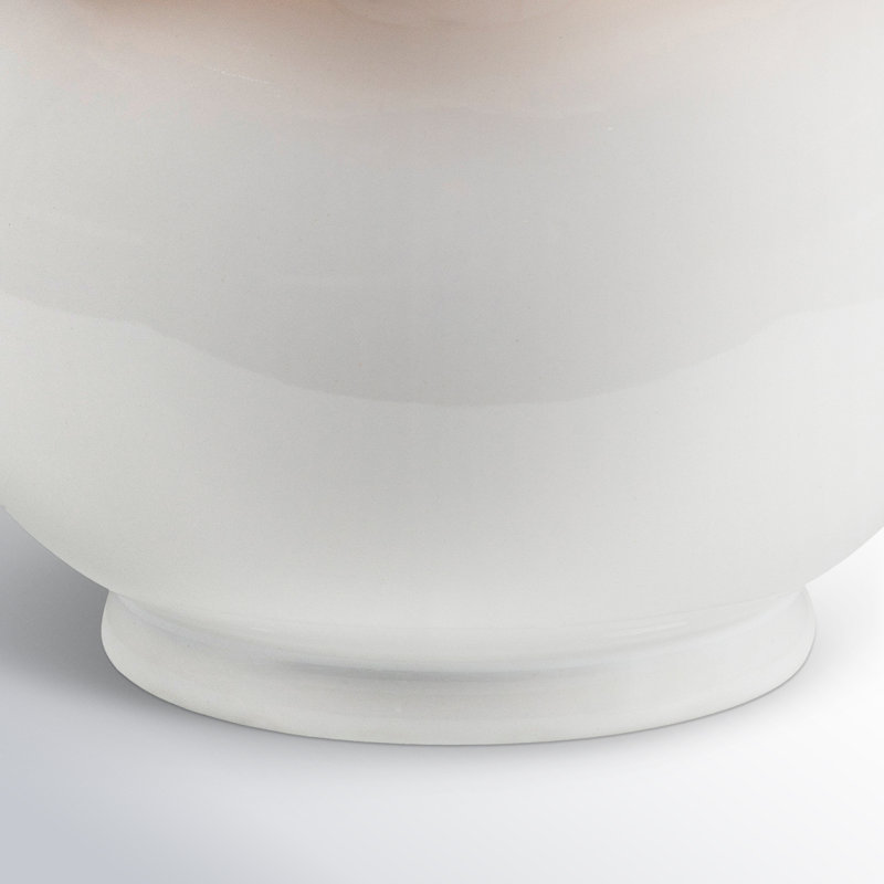 Lampe Momsen, Blanc, H 13 po x l 8 po x P 8 po, Naturel