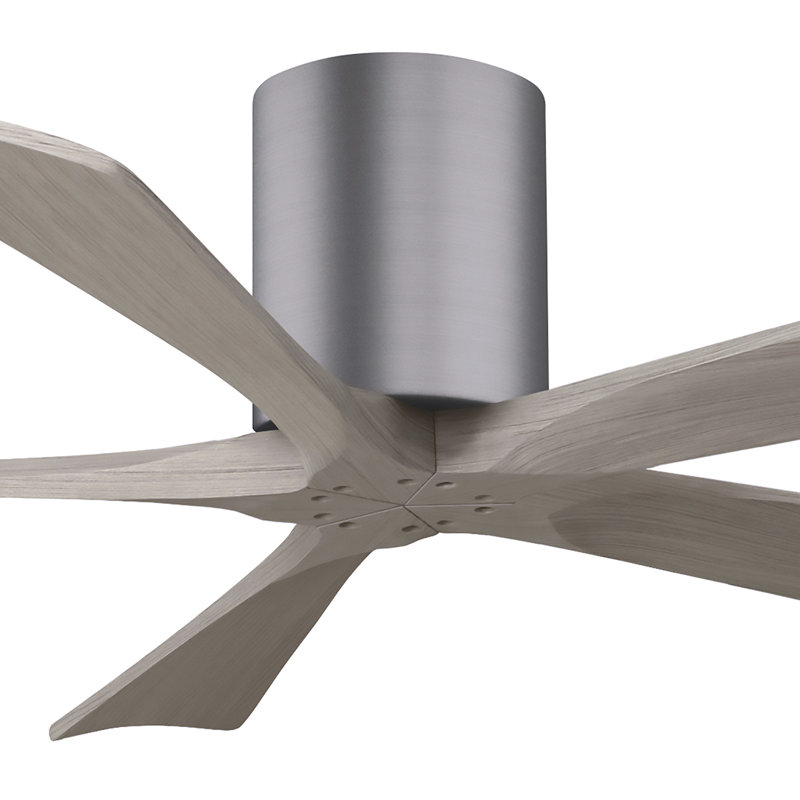 Ventilateur à pales encastré 5 pales Irene, 52", Bois de frêne gris, Barnwood