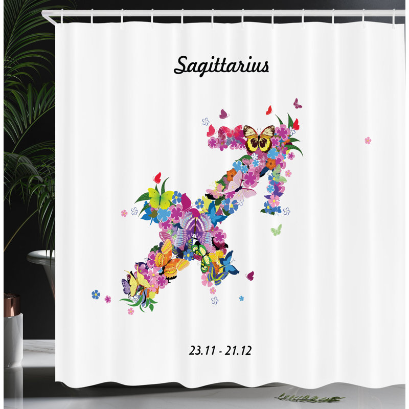Dakota Fields Sagittarius Shower Curtain Arrow, 84''H x 69''W