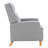 Woolbright Upholstered Manual Pushback Recliner Armchair-48168698