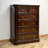 Nut-brown Solid Wood Accent Cabinet