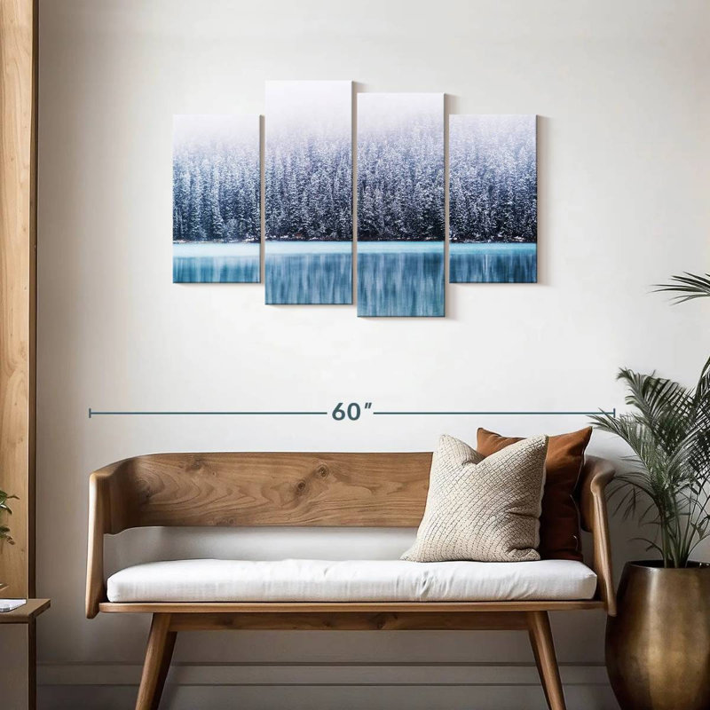 Alvord Lake Louise en hiver, H 27 po x l 43 po