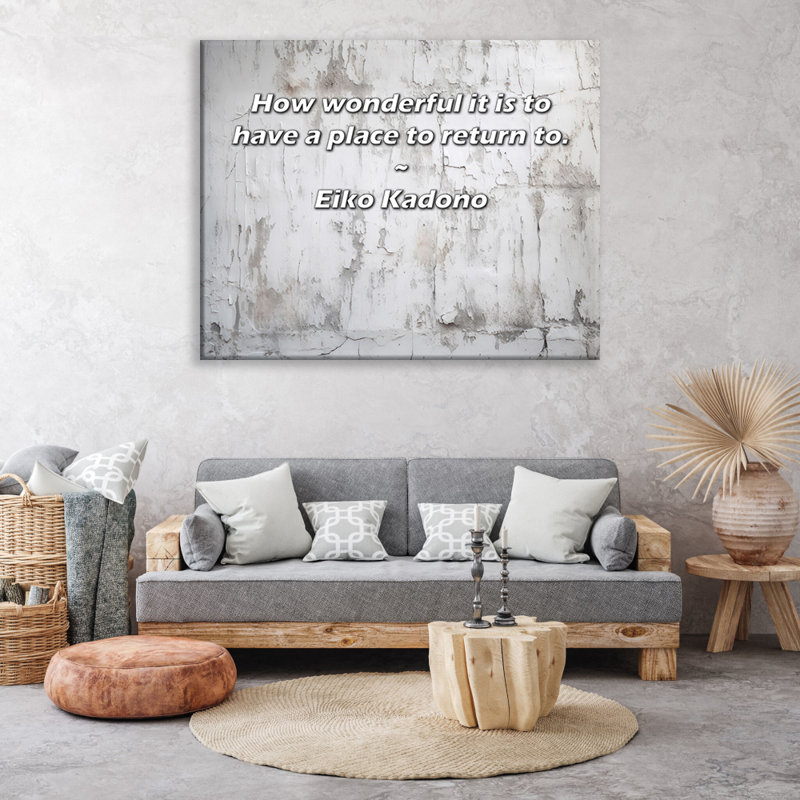 Toile tendue Arty Quote par Eiko Kadono, H 33 po x l 48 po